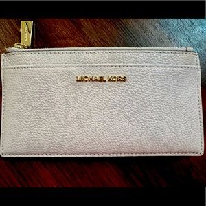 Michael Kors slim ballet pink leather wallet